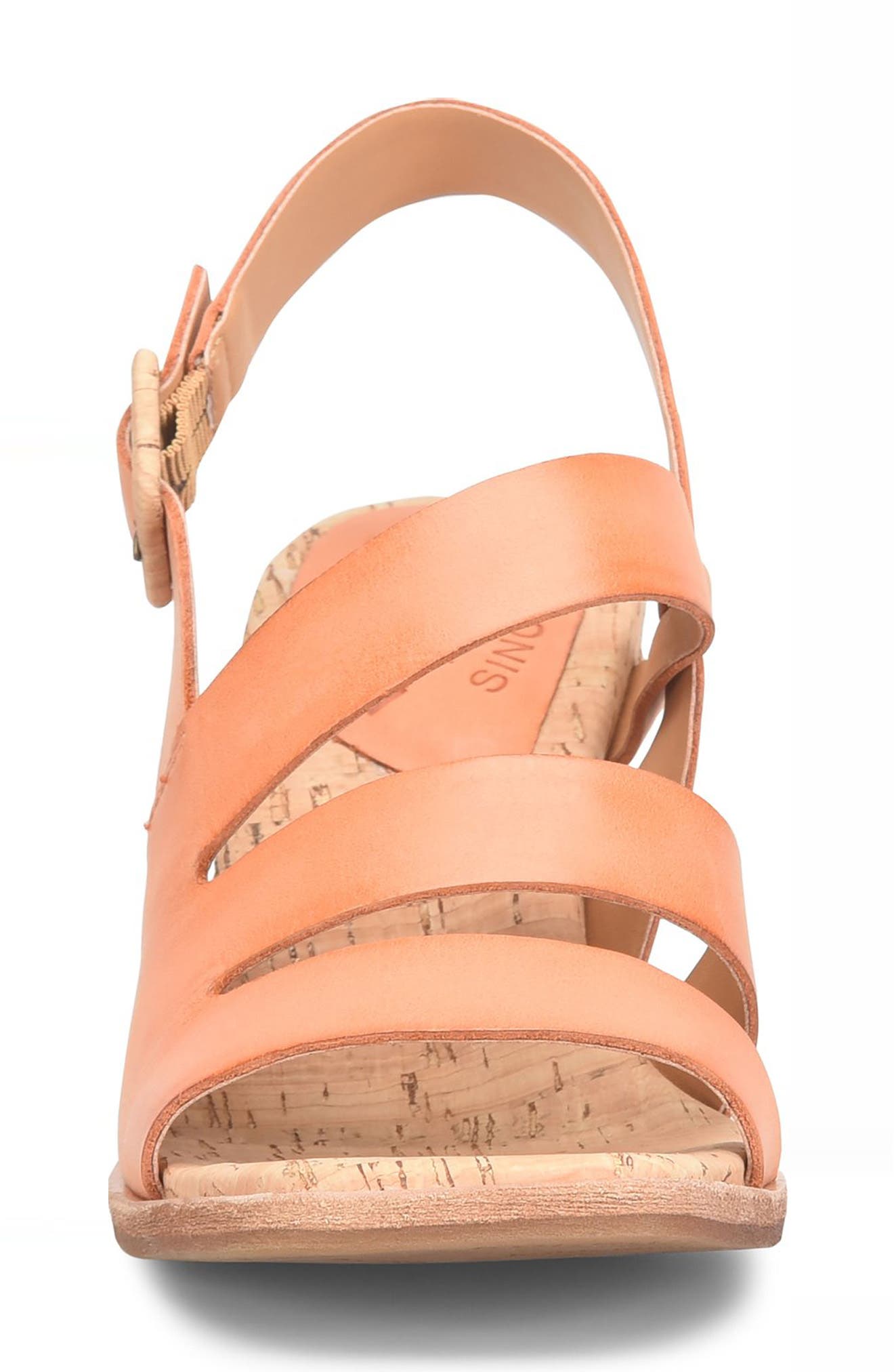 Cate Slingback Sandal, Alternate, color, ORANGE LEATHER