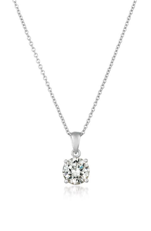 Cubic Zirconia Pendant Necklace