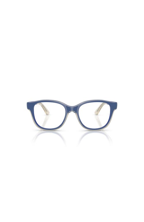 Ray Ban Ray-ban 44mm Square Optical Glasses In Blue