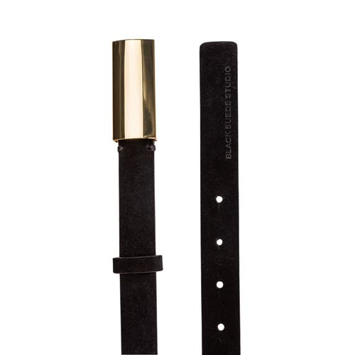 Black Suede Studio City Belt
