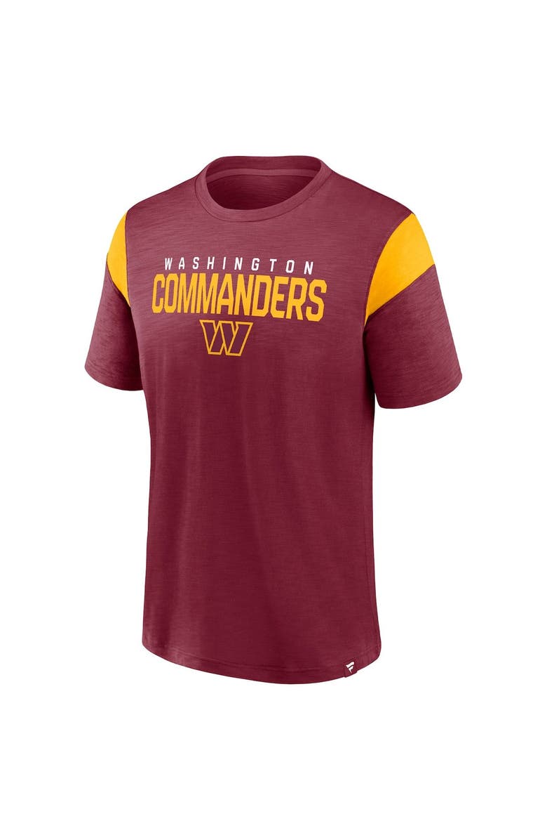 FANATICS Men's Fanatics Branded Burgundy Washington Commanders Home Stretch Team T-Shirt, Alternate, color, Burgundy