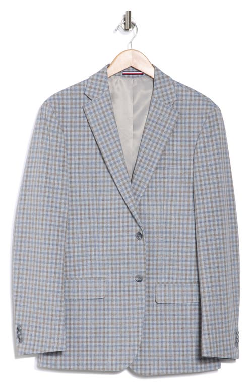 Tommy Hilfiger Check Notch Lapel Blazer In Gray