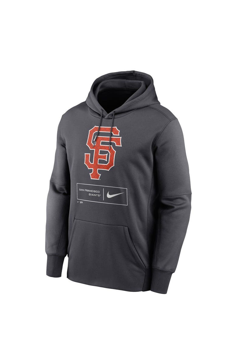 Nike Men's Nike Anthracite San Francisco Giants Season Pattern Pullover Hoodie, Alternate, color,