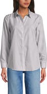 Lands' End Plus Size No Iron Button Front Shirt