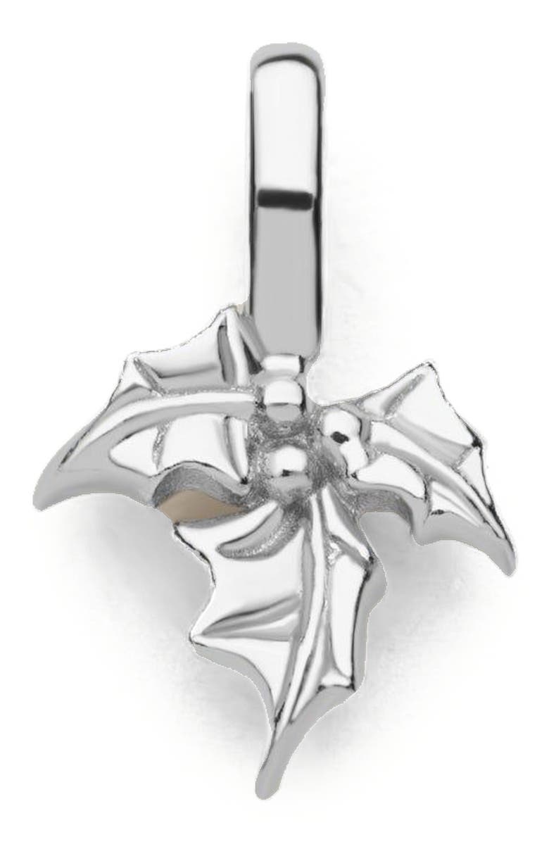 MADE BY MARY December Birth Flower Charm, Main, color, Silver