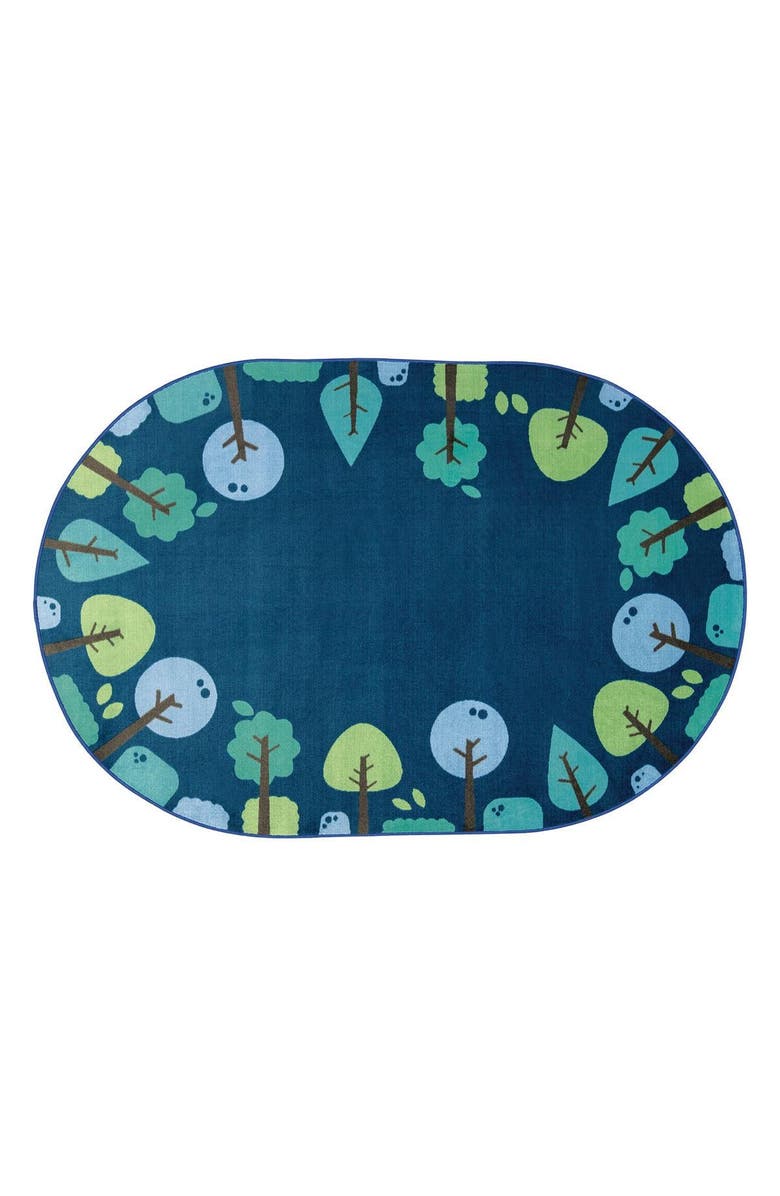 Kaplan Early Learning Company Tranquil Trees Carpets, Main, color, Blue