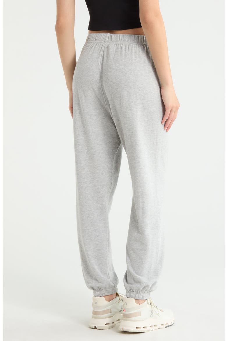 Andie Oversized Modal Fleece Sweatpants, Alternate, color, HEATHER GREY