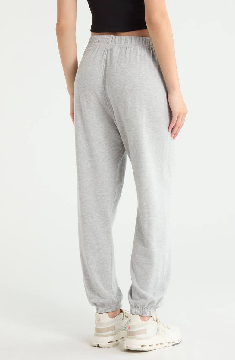 SPLITS59 Andie Oversized Modal Fleece Sweatpants, Alternate, color, Heather Grey