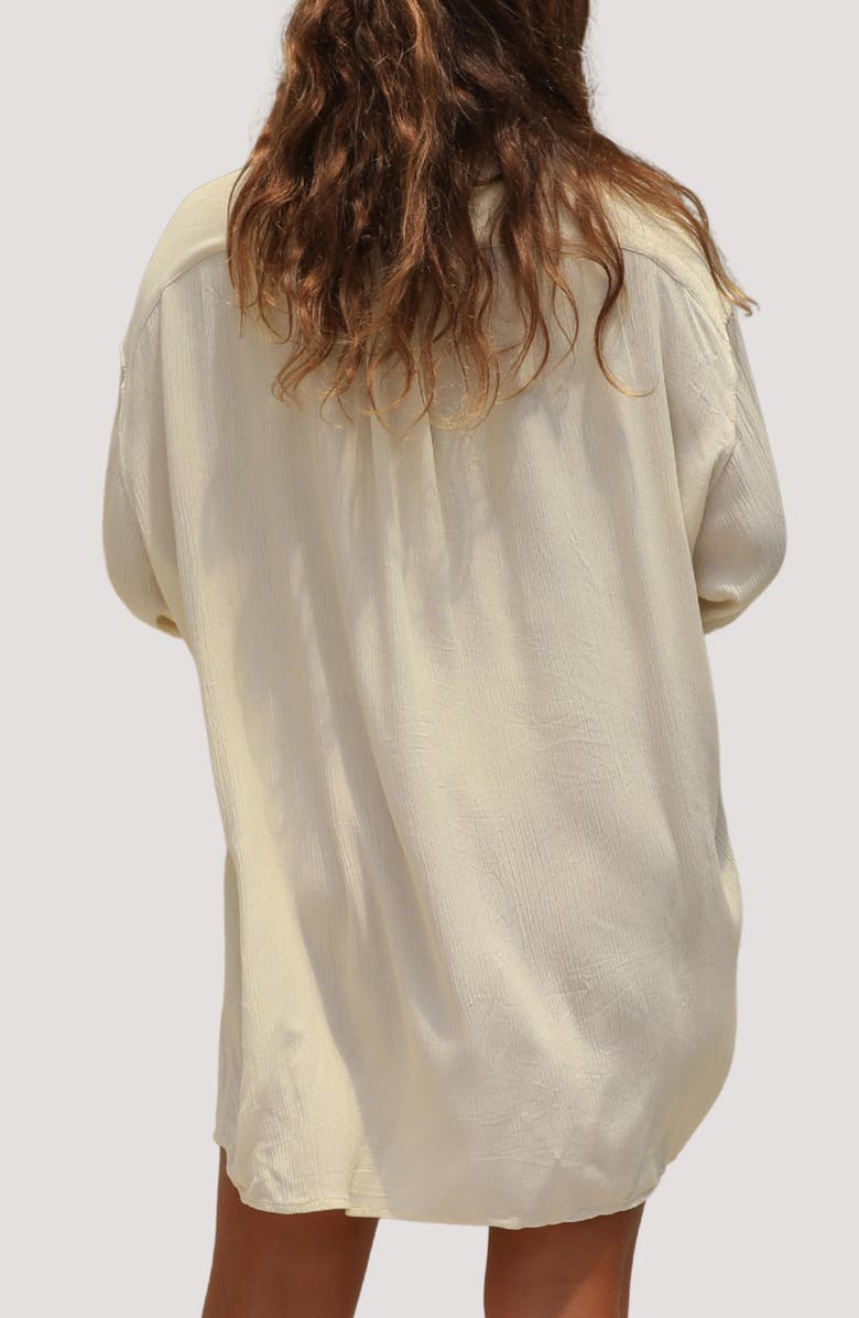 Stone Fox Swim Mimi Relaxed Fit Button-Up Cover-Up Shirtdress, Alternate, color, 