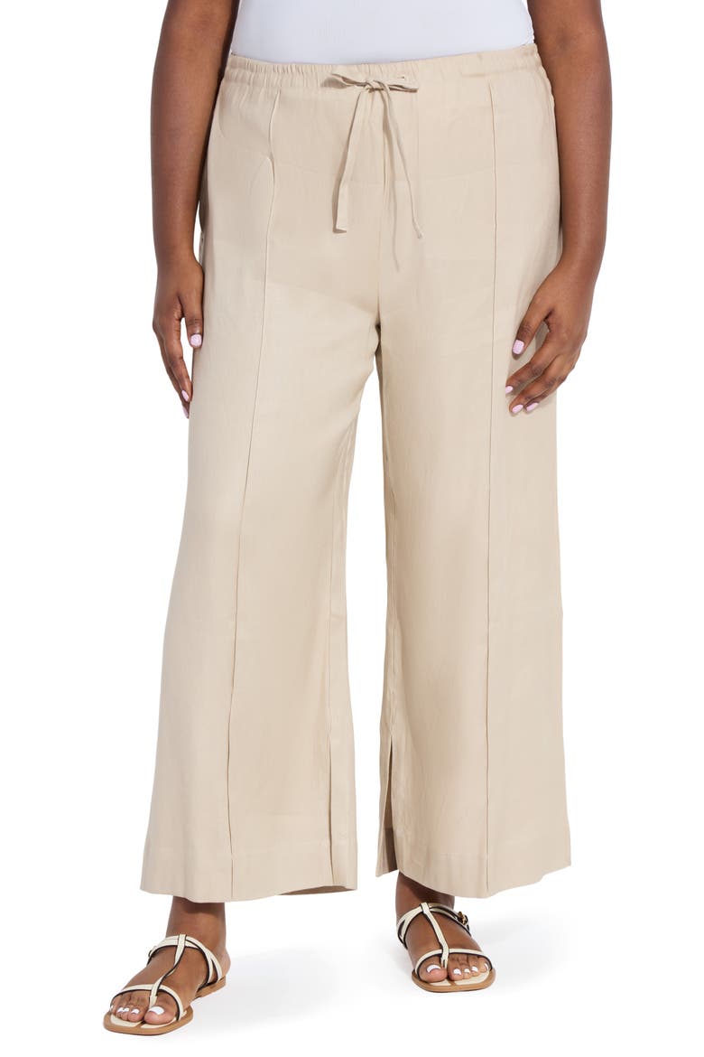 Nixie Linen Blend Wide Leg Pants, Main, color, LINEN