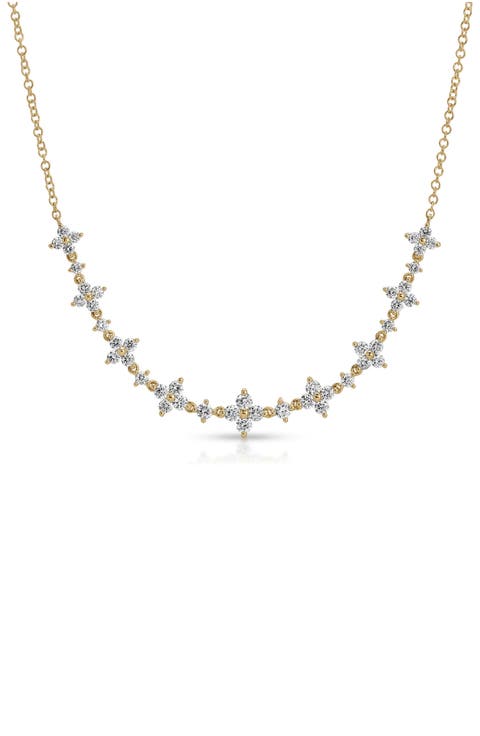 Fleur Diamond Frontal Necklace