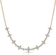 EF Collection Fleur Diamond Frontal Necklace