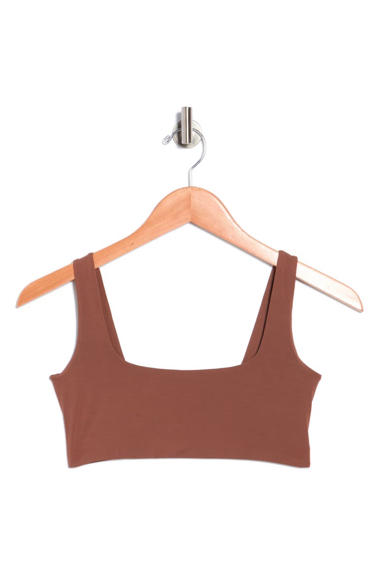 Florence by Mills Square Neck Bralette, Main, color, Chestnut
