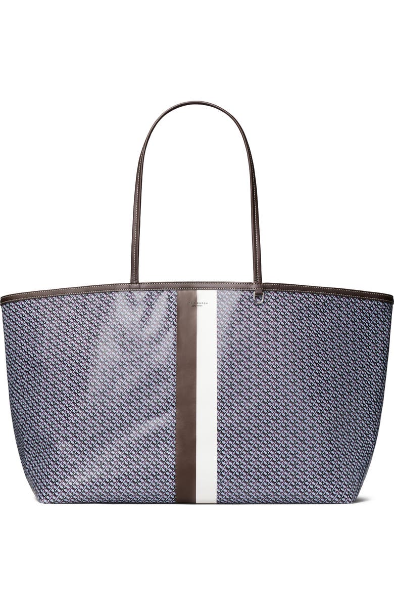 Tory Burch The Racer XL Tote, Main, color, Blue