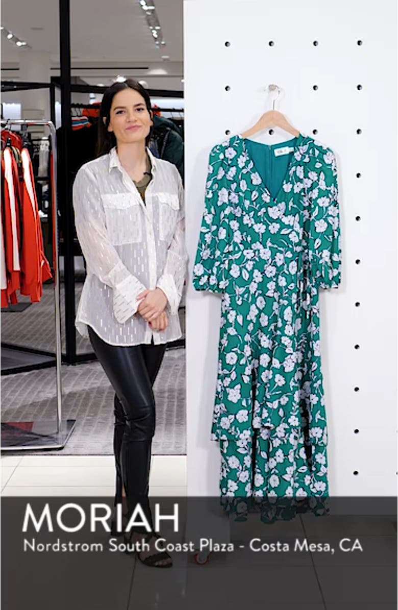 Asymmetrical Faux Wrap Maxi Dress, sales video thumbnail