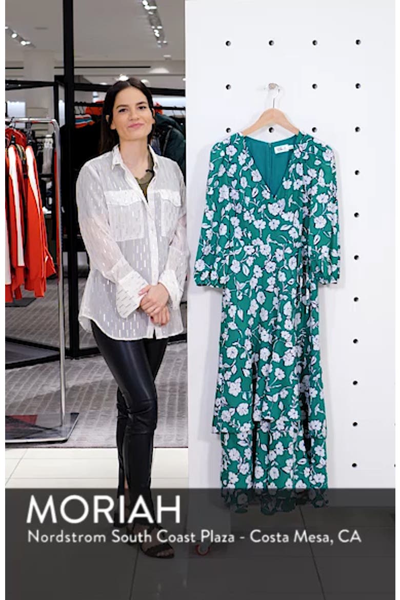 Asymmetrical Faux Wrap Maxi Dress video