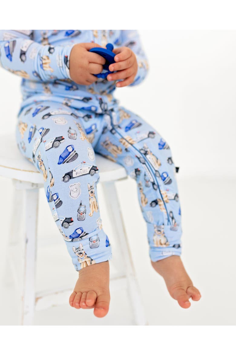 baby pajamas romper, Alternate, color, Baby Blue