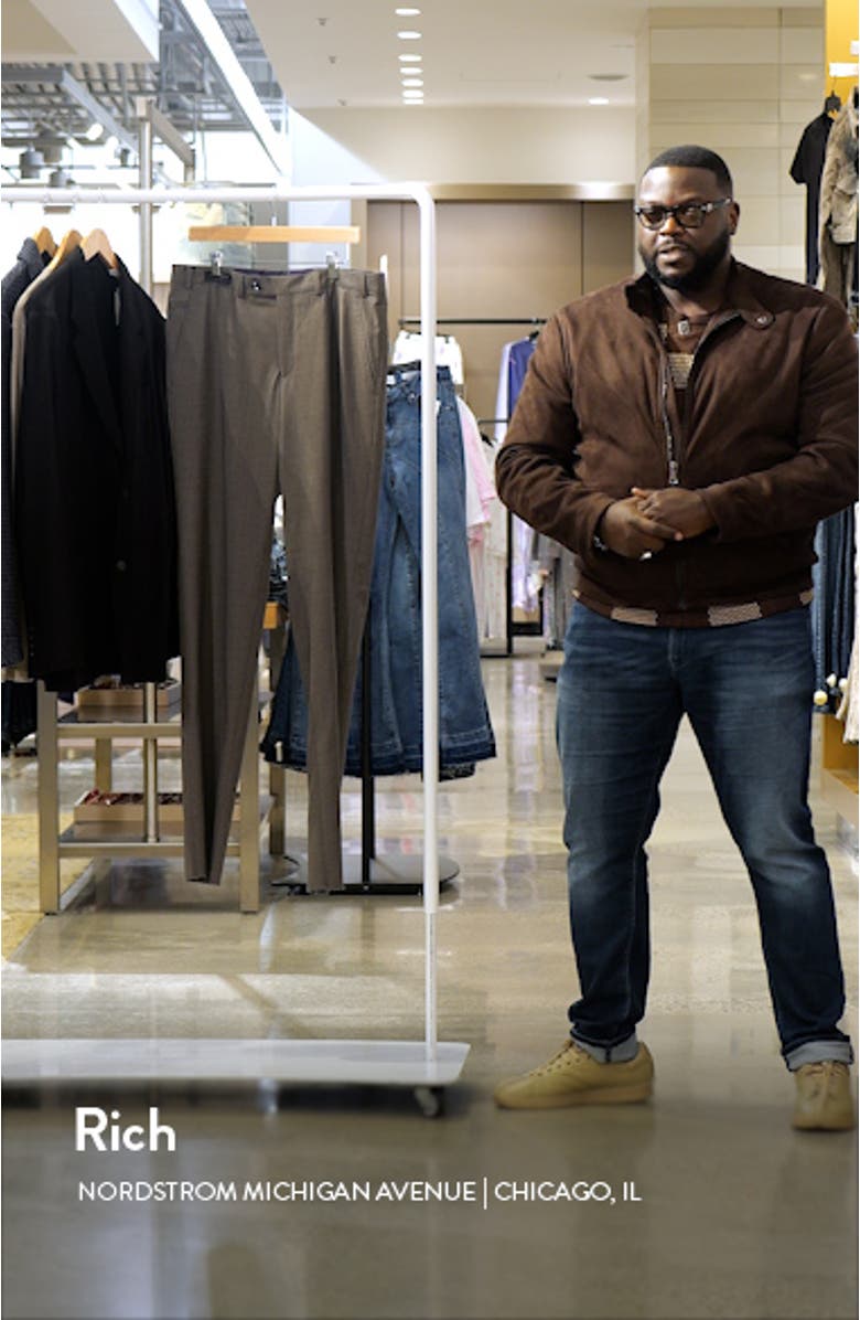 Jerome Flat Front Wool Dress Pants, sales video thumbnail