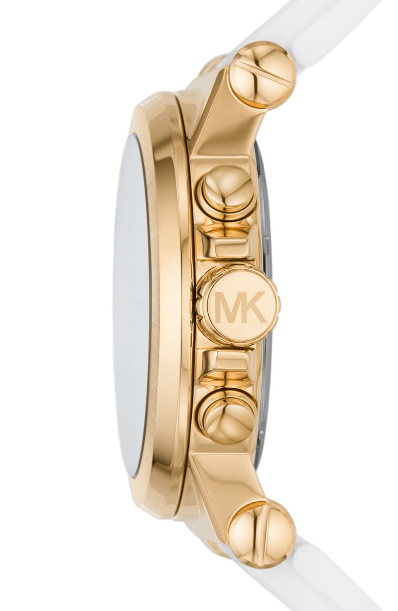 MICHAEL Michael Kors Michael Kors Dylan Chronograph Silicone Strap Watch, 48mm, Alternate, color, 