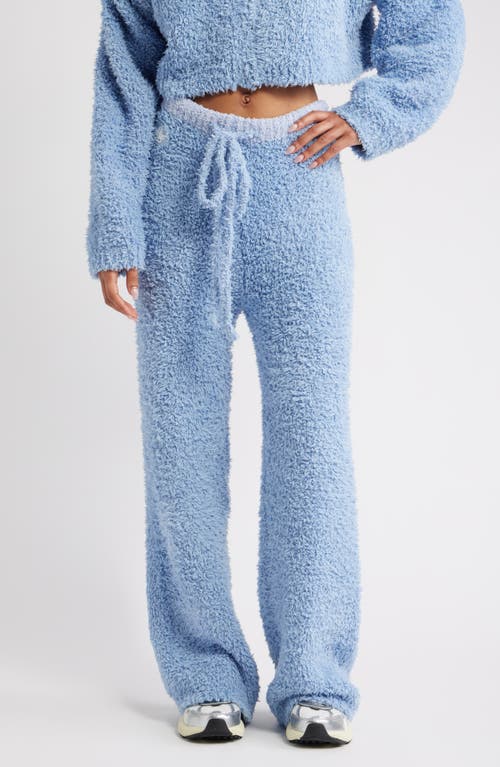 Boys Lie Bodhi Fuzzy Sweatpants In Blue