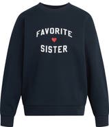 Favorite Daughter Favorite Sister Heart Logo Sweatshirt