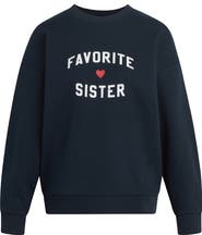 Favorite Daughter Favorite Sister Heart Logo Sweatshirt