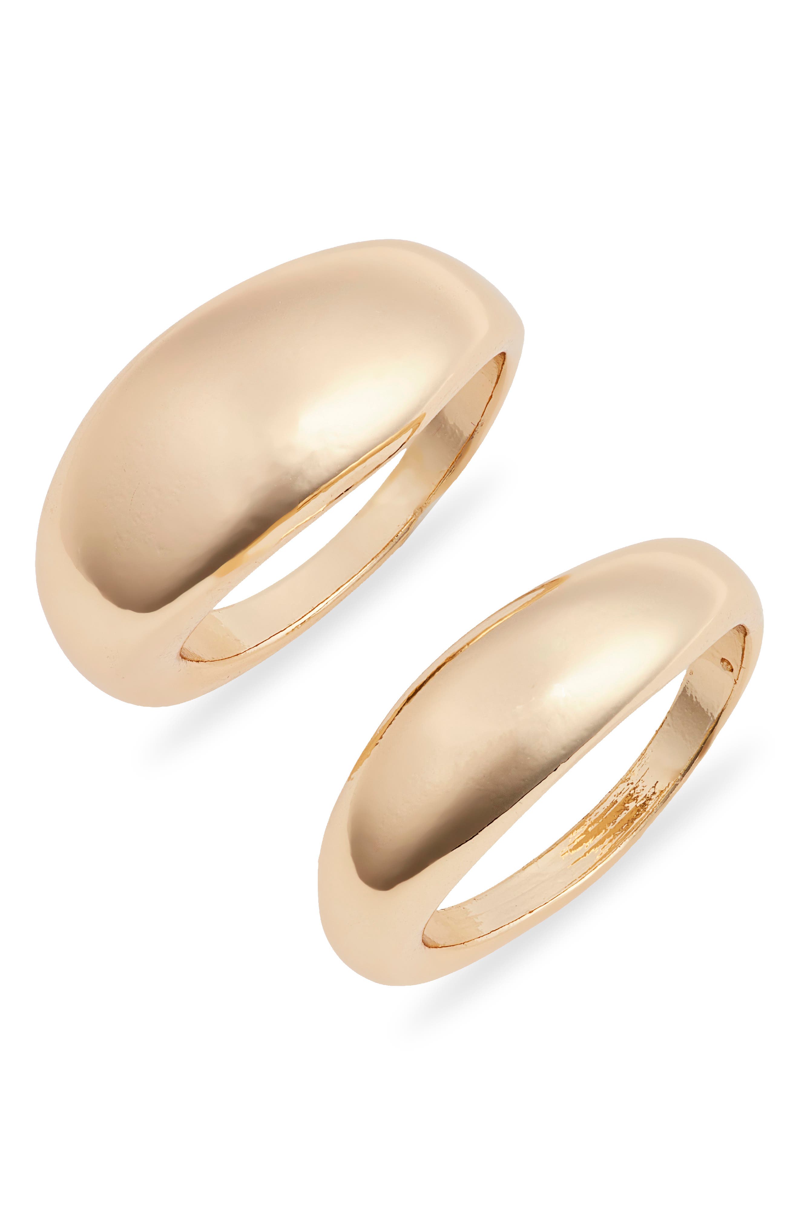 Open Edit Set of Two Domed Rings