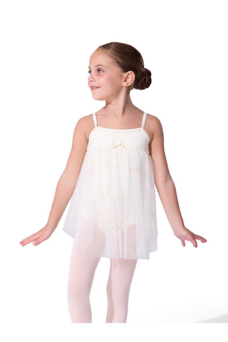 Baby Doll Ballet Dress Glitter, Main, color, white