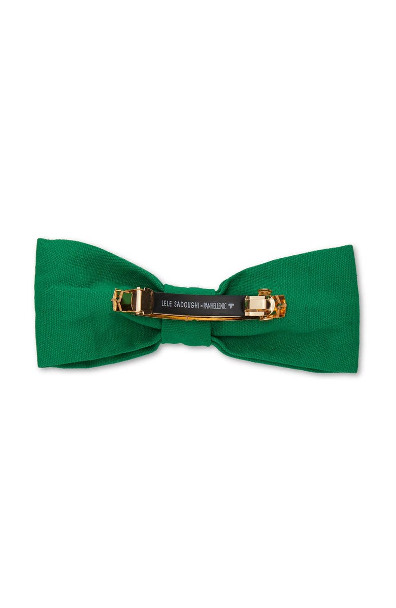 Lele Sadoughi Alpha Epsilon Phi Riley Bow, Alternate, color, Support Green 300