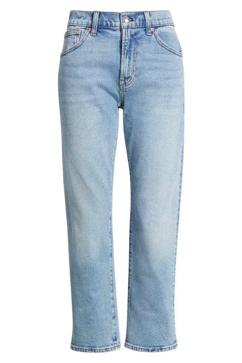 Jules High Waist Slim Straight Leg Jeans, Main, color, RAEBROOK WASH