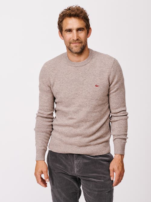 Aubin Phillips Lambswool Crew Neck Sweater In Gray