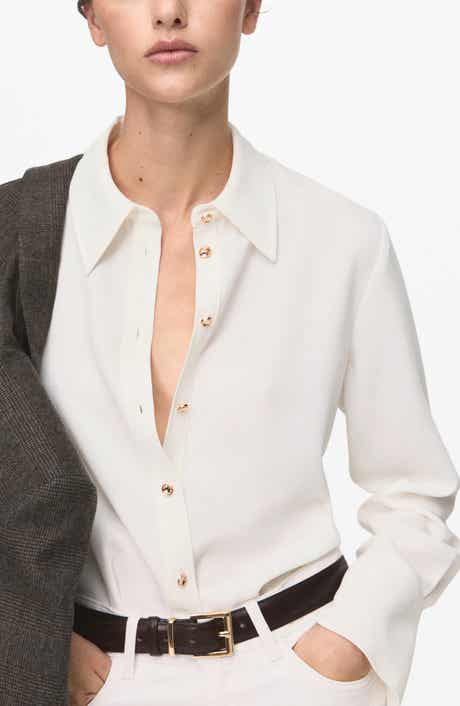 MANGO Button-Up Shirt