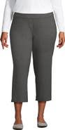 Lands' End Plus Size Starfish Mid Rise Pull On Crop Pants