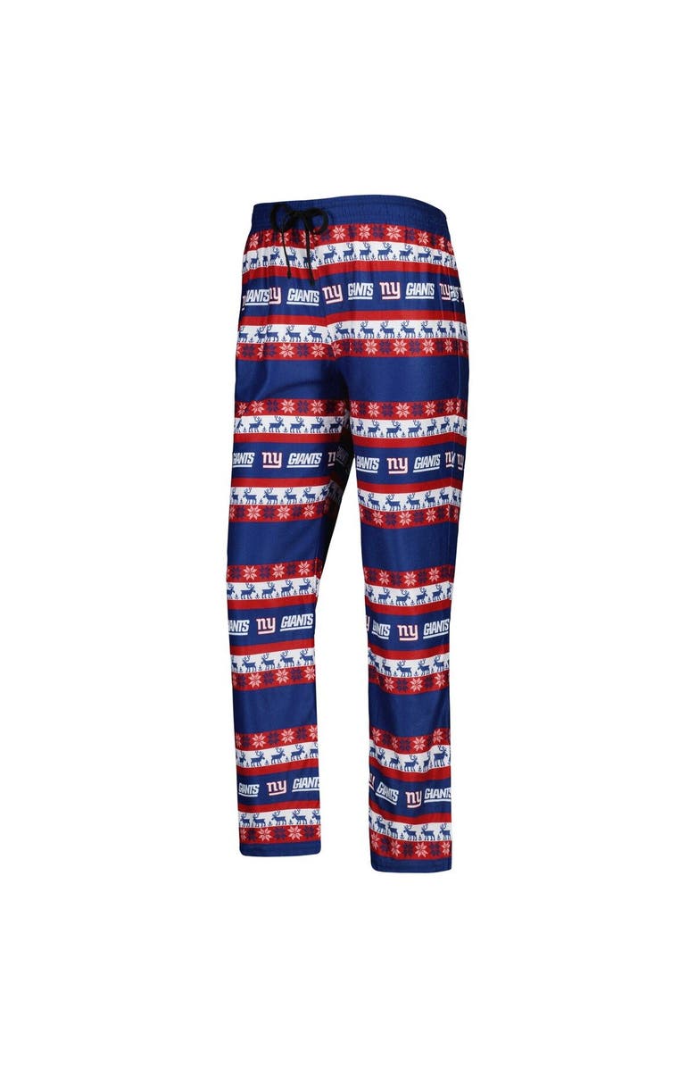 FOCO Women's FOCO Royal New York Giants Holiday Ugly Pajama Set, Alternate, color, 
