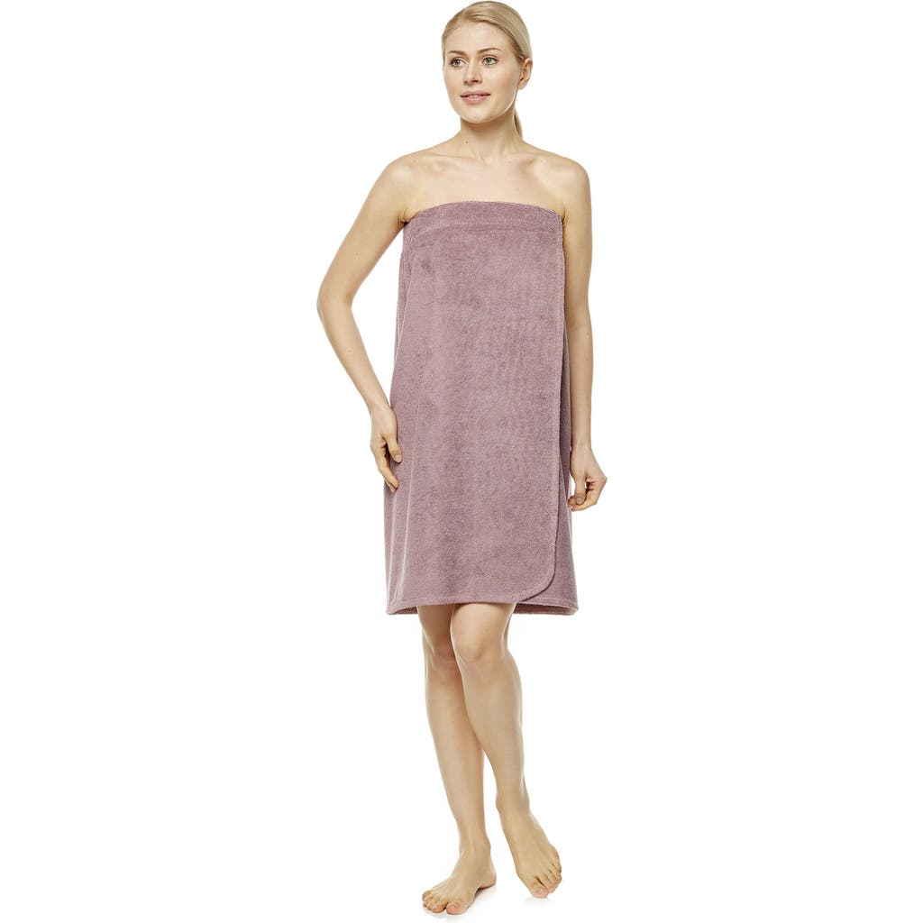 Arus Gots Certified Organic Cotton Shower Bath Wrap In Pink