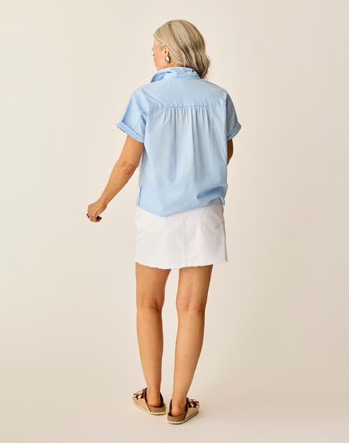 Carve Designs Elliott Voile Top In Blue