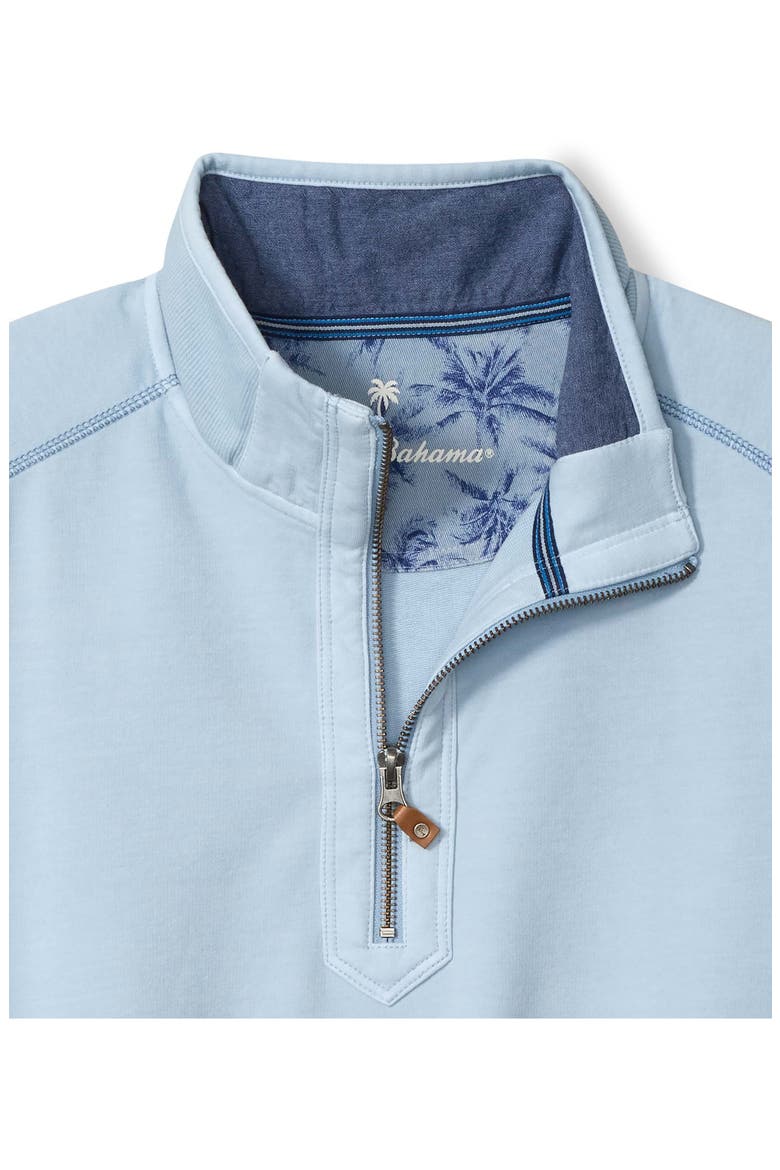Ben & Terry Half Zip Sweatshirt, Alternate, color, SILVERY BLUE