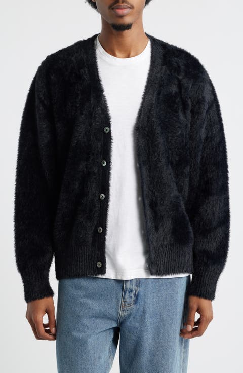 Hairy Faux Fur Cardigan