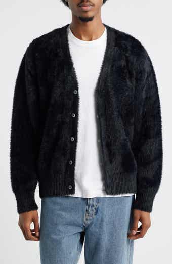 BOILER ROOM Hairy Faux Fur Cardigan