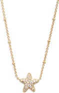 Kendra Scott Jae Pavé Cubic Zirconia Starfish Pendant Necklace