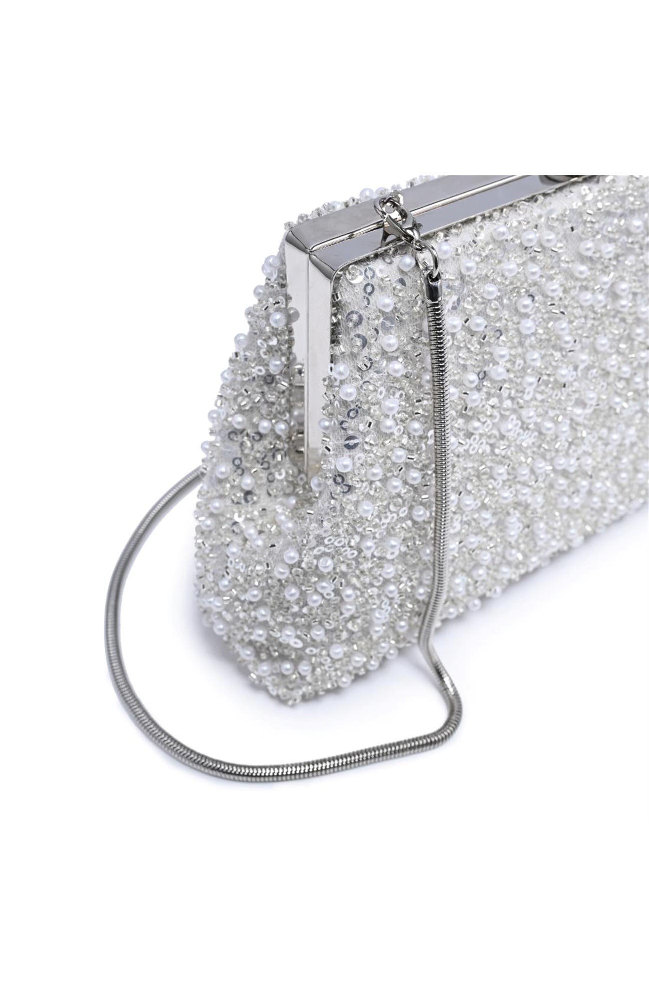 Glitz Evening Bag, Alternate, color, Ivory