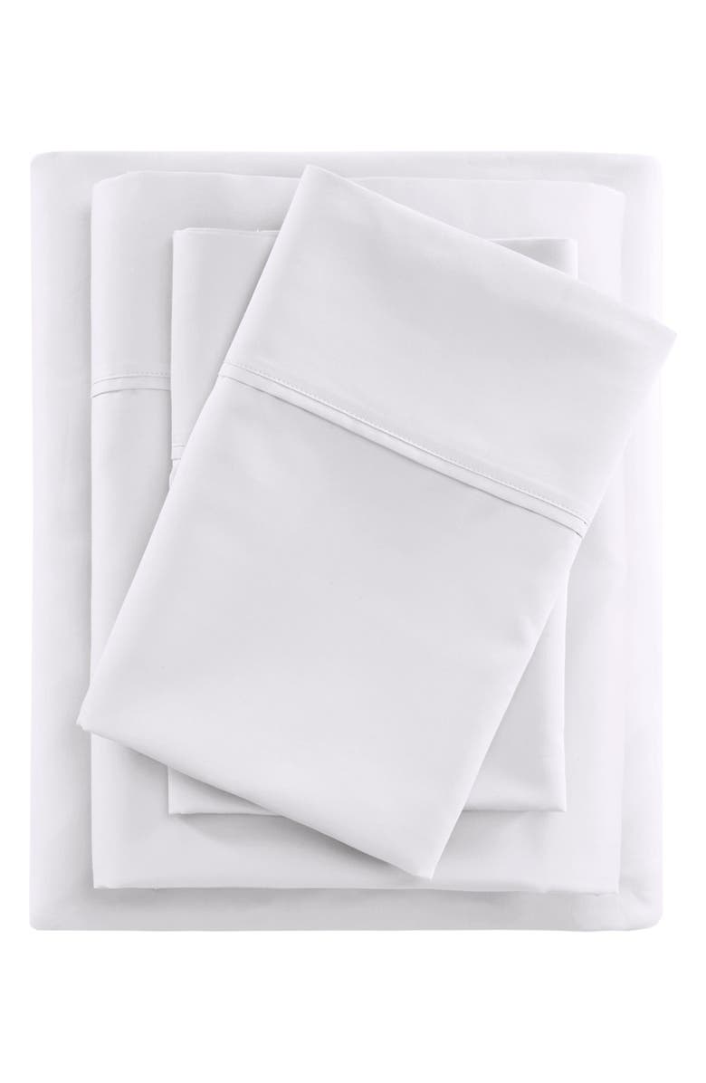 BEAUTYREST 600 Thread Count Cooling Cotton Rich Sheet Set, Main, color, White