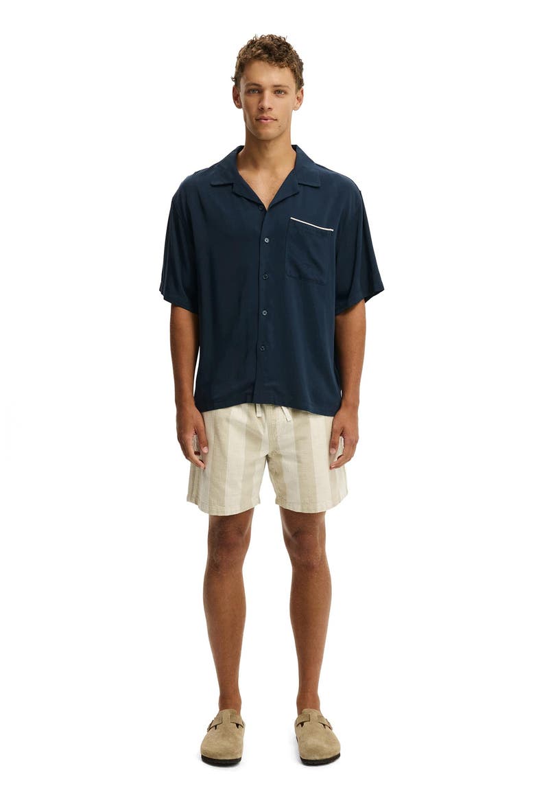 Men's Easy Short, Alternate, color, Stone Bold Stripe