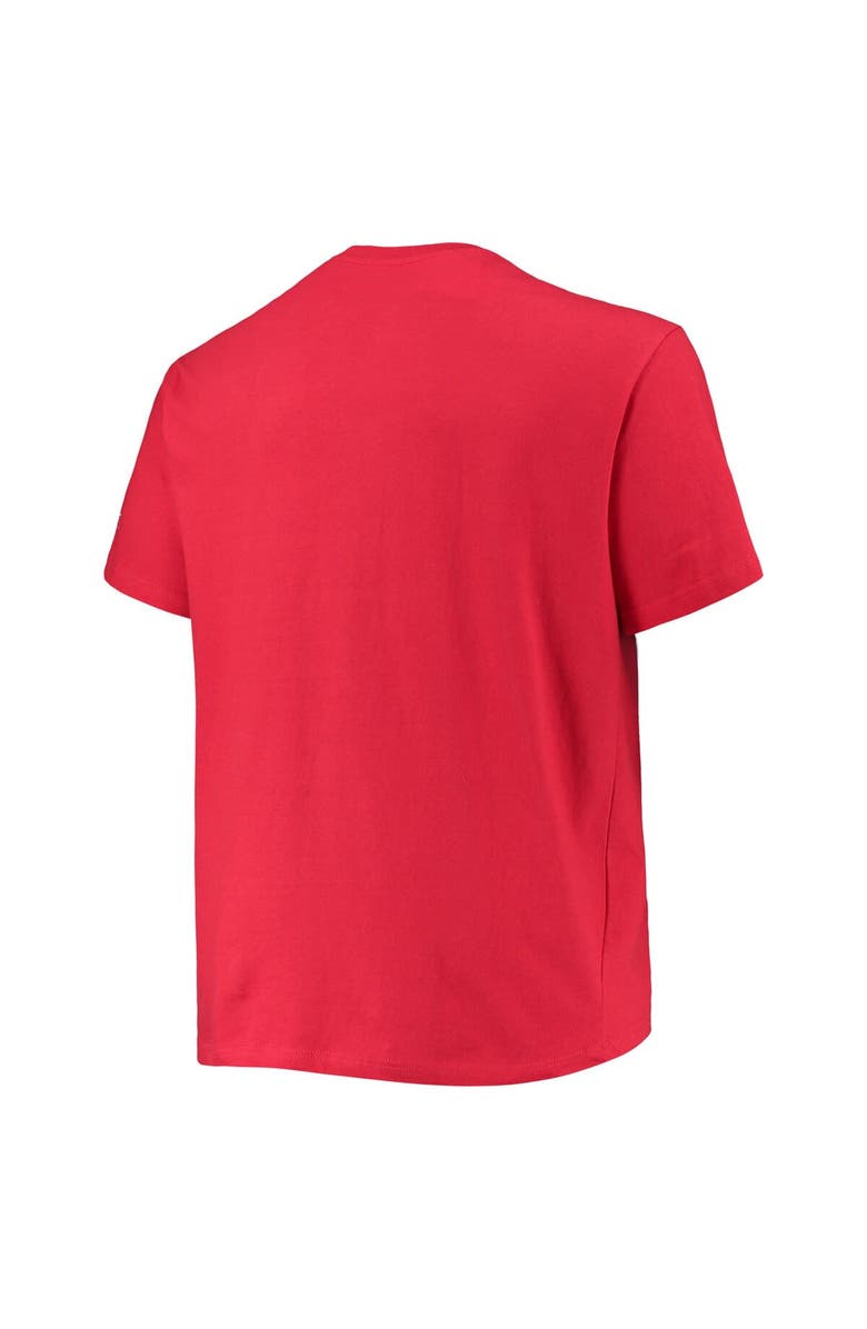 Champion Men's Champion Crimson Indiana Hoosiers Big & Tall Arch Over Wordmark T-Shirt, Alternate, color, 