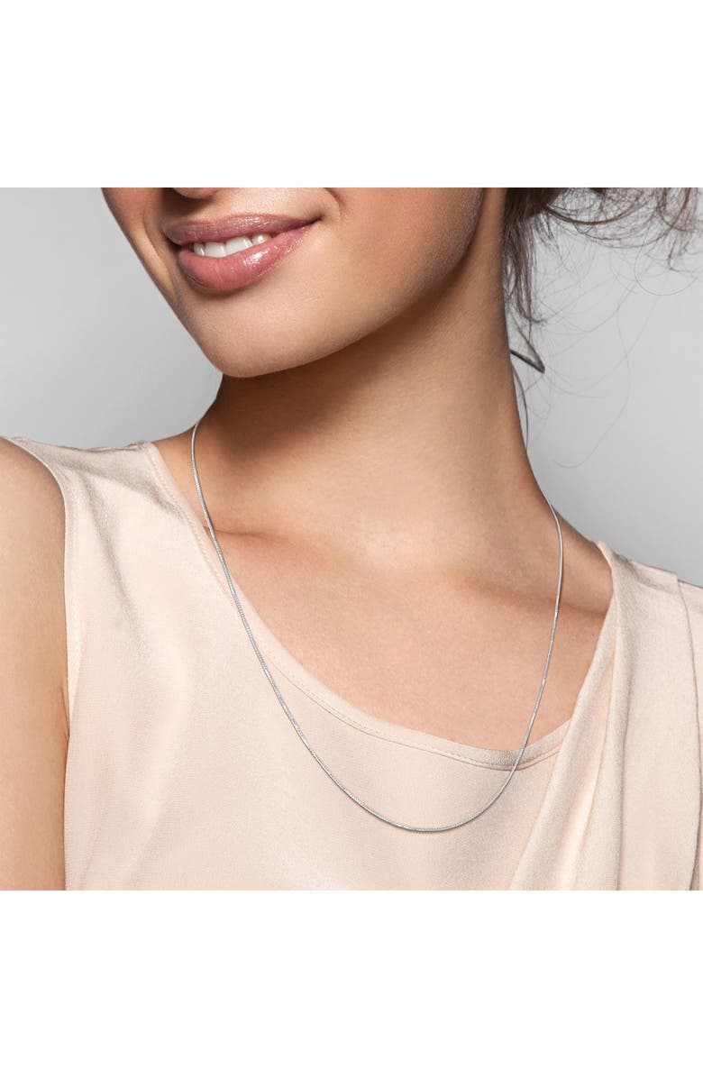 DELMAR Box Link Chain Necklace, 0.65mm, Alternate, color,