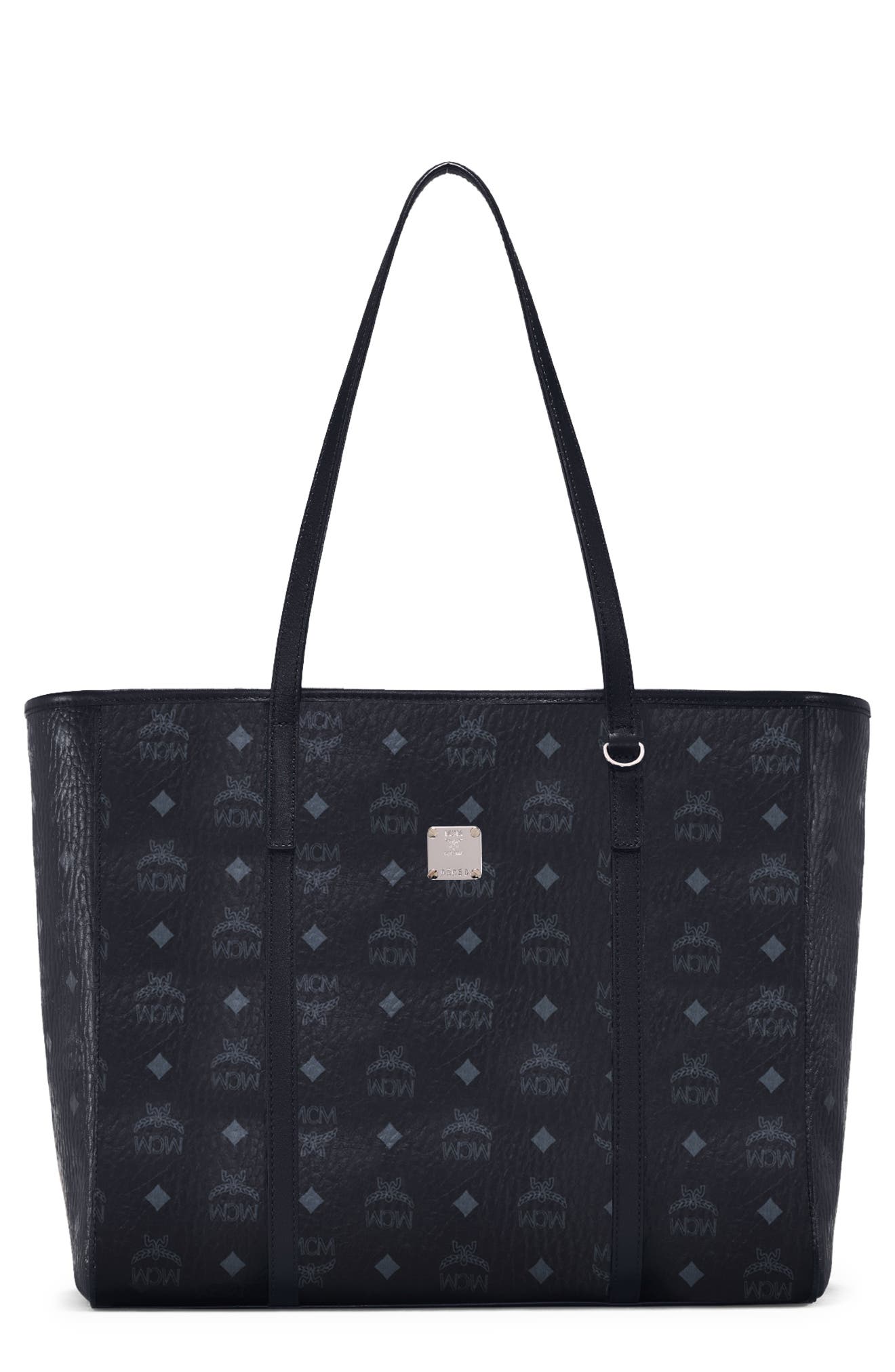 MCM Medium Toni Visetos Coated Canvas East/West Shopper, Main, color, 