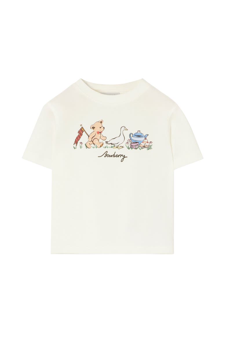 Thomas Bear and Friends Cotton T-shirt, Main, color, Chalk white
