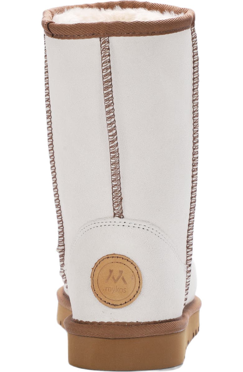 Mykos Suede Faux Fur Lined Boot, Alternate, color, Cream/ Chestnut