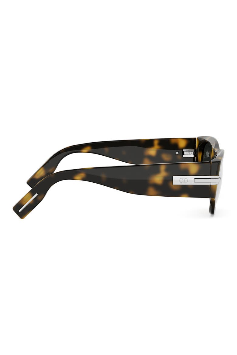 DiorBlackSuit XL S4I 52mm Square Sunglasses, Alternate, color, DARK HAVANA / GRADIENT GREEN