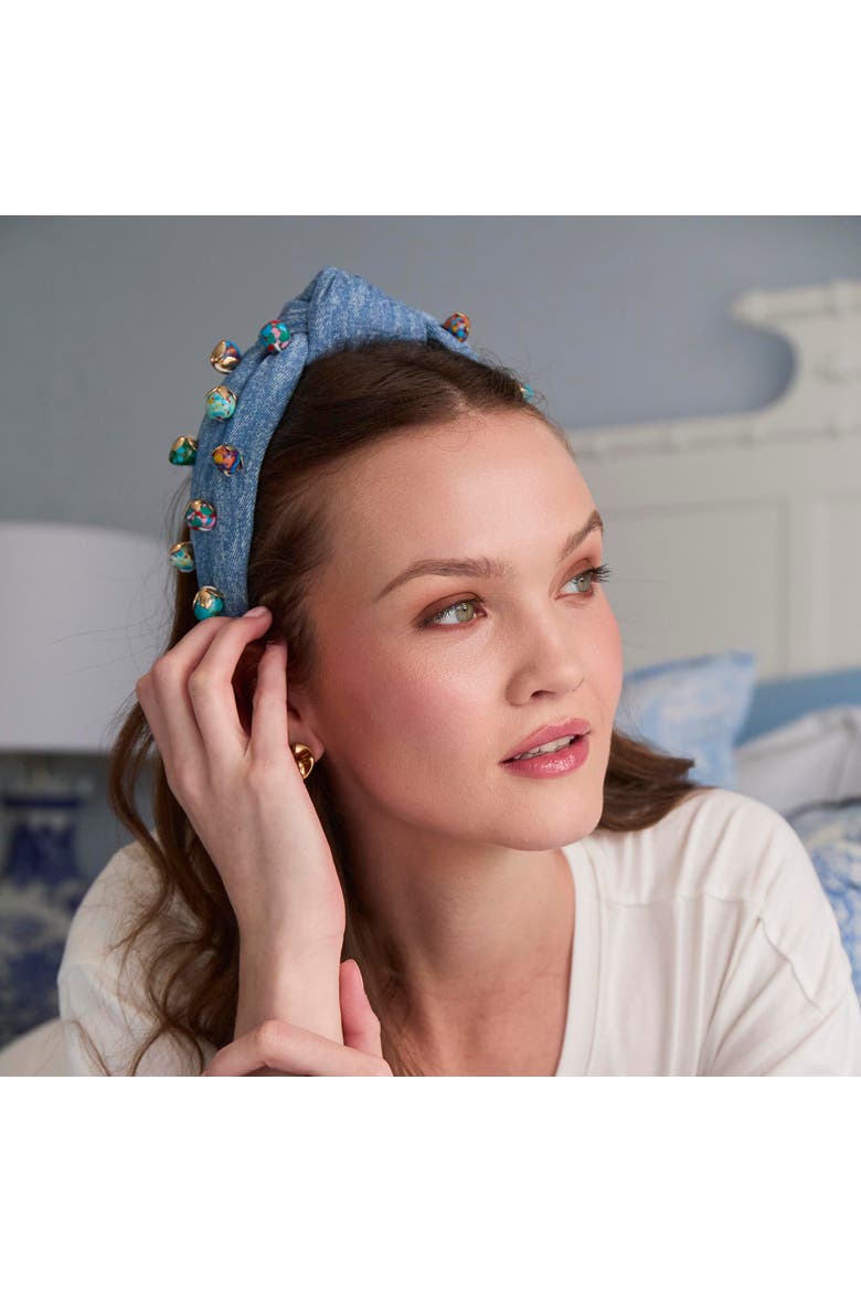 Knotted Terrazo Medley Headband, Alternate, color, STONE WASH